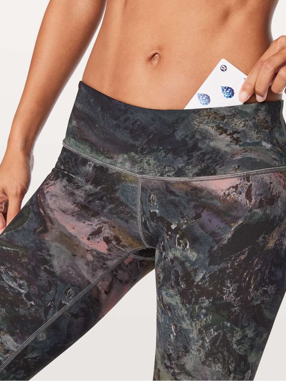 Lululemon Wunder Under low-rise Radiant Multi marbled print leggings